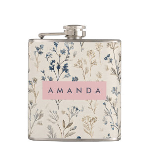 Cantil Azul Elegante Personalizado e Castanho-bege