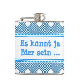 Cantil Azul Gráfico Branco