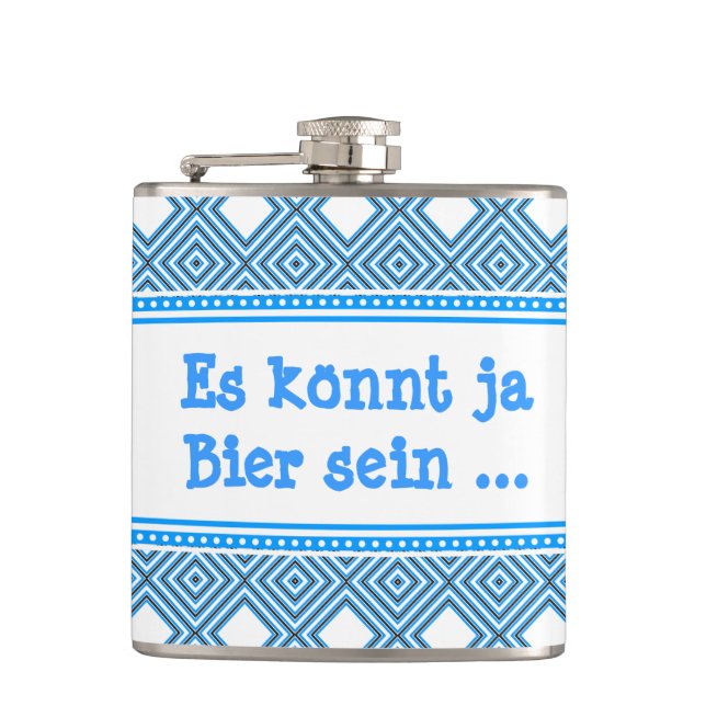 Cantil Azul Gráfico Branco (Frente)