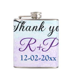 Cantil Azul roxo ombre glitter brilho obrigado adicionar