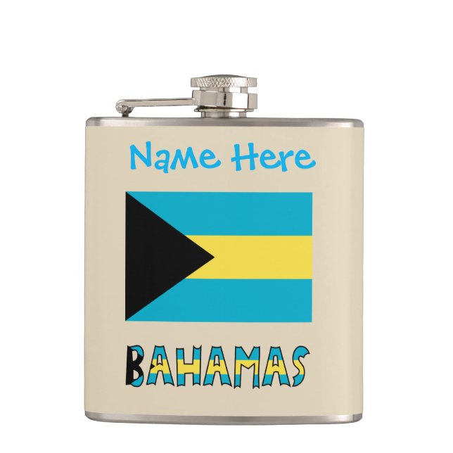 Cantil Bahamas Bahamas Bandeira Personalização Azul (Frente)
