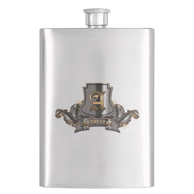 Cantil Balão (Aço Inoxidável) 8 oz. (Frente)