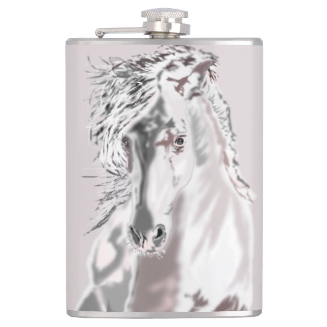 Cantil Balão com Cavalo Branco - Pintura (Frente)