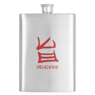 Cantil Balão de aço inoxidável vermelho-delicioso Kanji