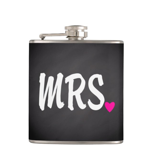 Cantil Balão de casamento da Sra. Coração rosa (Frente)