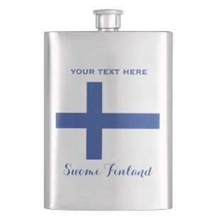 Cantil Balão de monograma personalizado finlandês Bandeir