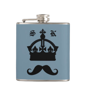 Cantil Balão de monograma personalizado King of Mustaches