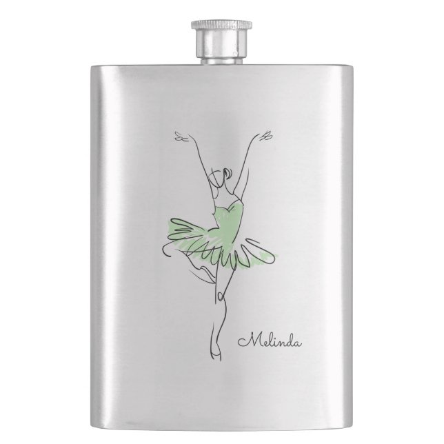 Cantil Balão de nome personalizado Ballerina (Frente)