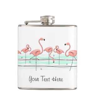 Cantil Balão de Texto em forma de Flamingos