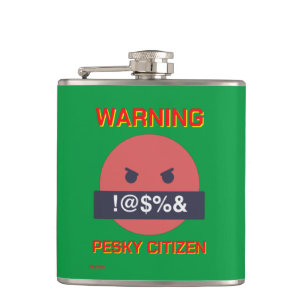 Cantil balão engraçado "AVISO PESKY CITIZEN"