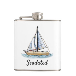 Cantil Balão monograma náutico com veleiro