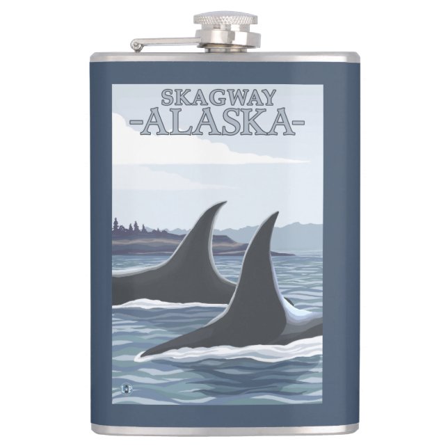 Cantil Baleias #1 da orca - Skagway, Alaska (Frente)