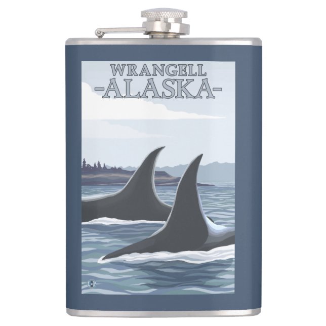 Cantil Baleias #1 da orca - Wrangell, Alaska (Frente)