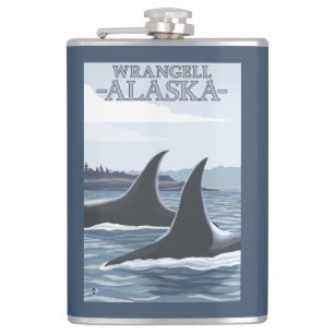 Cantil Baleias #1 da orca - Wrangell, Alaska
