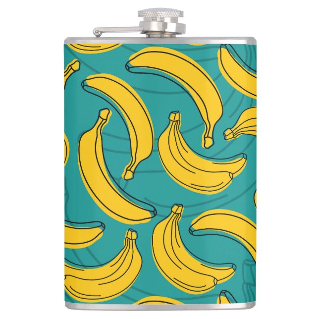 Cantil Banana Amarela: Vintagem de Contorno Preta (Frente)