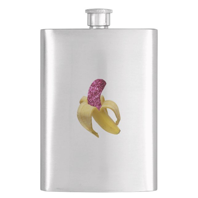 Cantil Banana com brilho rosa sujo parece deliciosa (Frente)