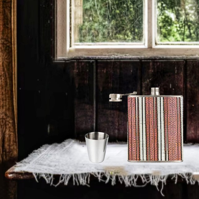 Cantil Bandas desossadas (The Beribboned Stripes Flask , has an Art Deco look to its design!)