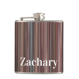 Cantil Bandas Verticais Pretas, Marrons e Brancas