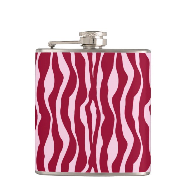 Cantil Bandas-zebra - Borgonha e Rosa (Frente)