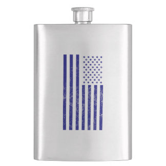 Cantil Bandeira americana afligida azul