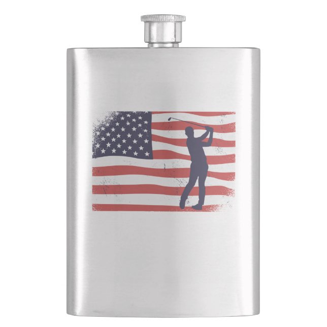 Cantil bandeira americana Golfer (Frente)