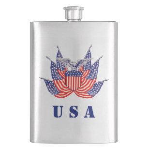 Cantil Bandeira Americana Patriótica Vintage, Quatro de J