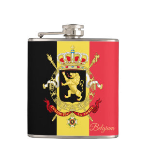 Cantil Bandeira belga e viagem Bélgica/adeptos desportiv