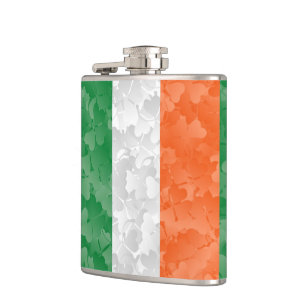 Cantil Bandeira da Irlanda com um padrão de pântanos