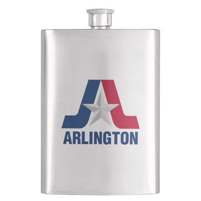 Cantil Bandeira de Arlington, Texas Flask (Frente)