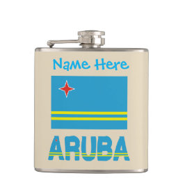 Cantil Bandeira de Aruba e Aruban com Personalizado