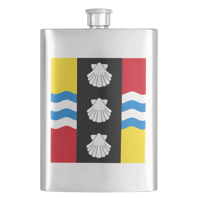 Cantil Bandeira de Bedfordshire Flask (Frente)