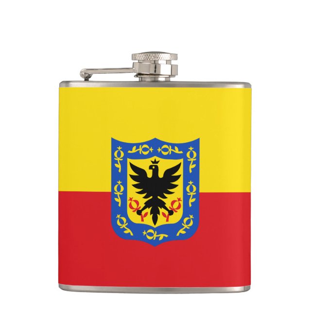 Cantil Bandeira de Bogotá, Colombiana Hip Flask (Frente)