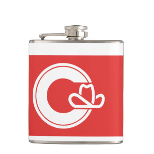 Cantil Bandeira de Calgary, Alberta Flask