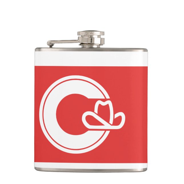 Cantil Bandeira de Calgary, Alberta Flask (Frente)