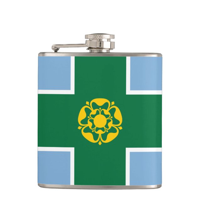 Cantil Bandeira de Derbyshire Hip Flask (Frente)