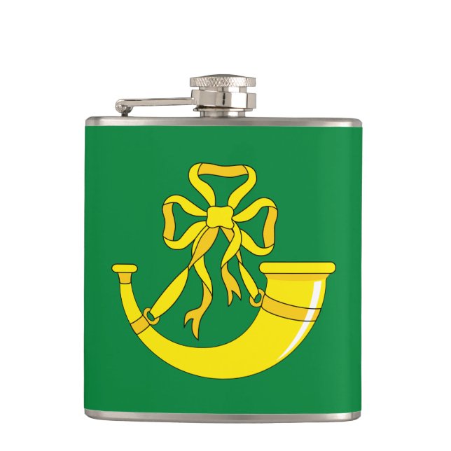 Cantil Bandeira de Huntingdonshire Hip Flask (Frente)