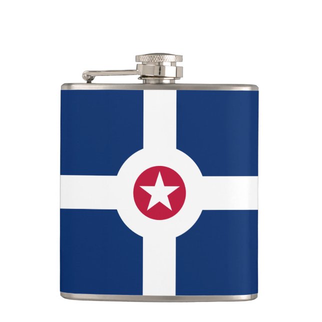 Cantil Bandeira de Indianápolis, Indiana Flask (Frente)