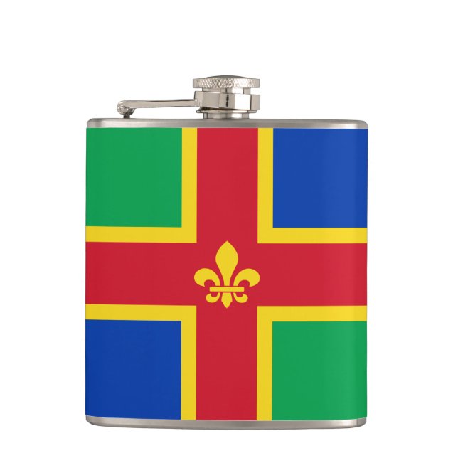 Cantil Bandeira de Lincolnshire Hip Flask (Frente)