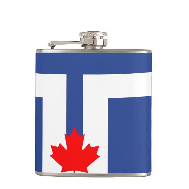 Cantil Bandeira de Toronto, Ontario Flask (Frente)