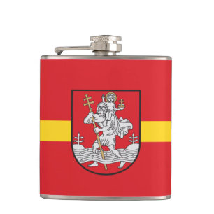 Cantil Bandeira de Vilnius, Lituânia Hip Flask