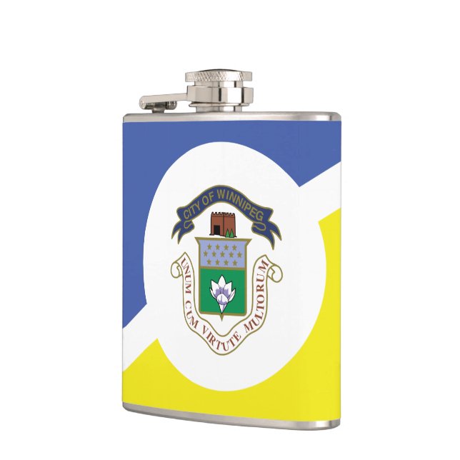 Cantil Bandeira de Winnipeg, Manitoba Flask (Esquerda)
