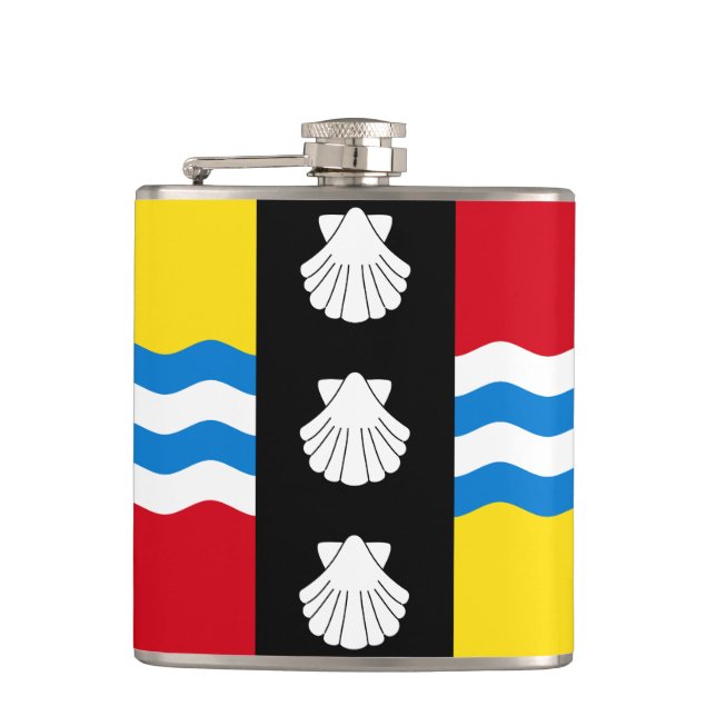 Cantil Bandeira do Bedfordshire Hip Flask (Frente)