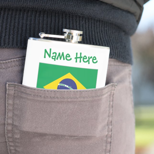 Cantil Bandeira do Brasil Personalizada  (In Situ)
