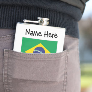 Cantil Bandeira do Brasil Personalizada