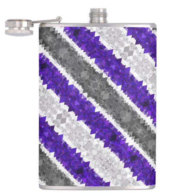 Cantil Bandeira do Orgulho Boho Geométrico Mod Retro Grey (Aberto)