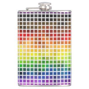 Cantil Bandeira do Orgulho Gay Colorida Xadrez Boho Excên