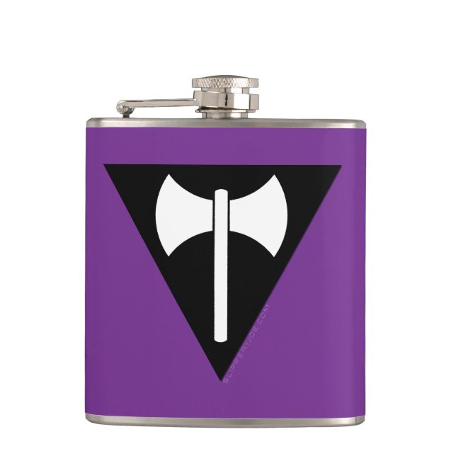 Cantil bandeira do orgulho lésbico SlipperyJoe feminista  (Frente)