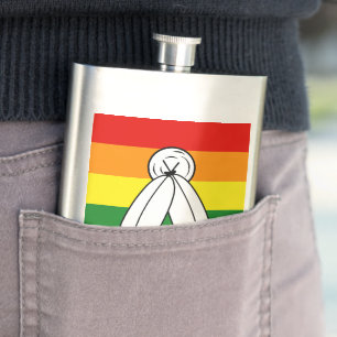 Cantil bandeira do orgulho two-spirit de SlipperyJoe simb