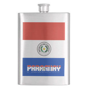Cantil Bandeira Elegante Patriótica do Paraguai