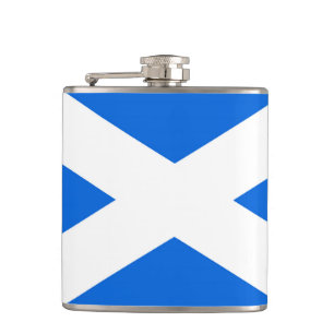 Cantil Bandeira escocesa Vinil Wrapted Flask cn
